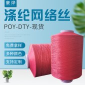 300D有色涤纶网络丝 多种规格聚酯纤维 涤纶DTY网络丝